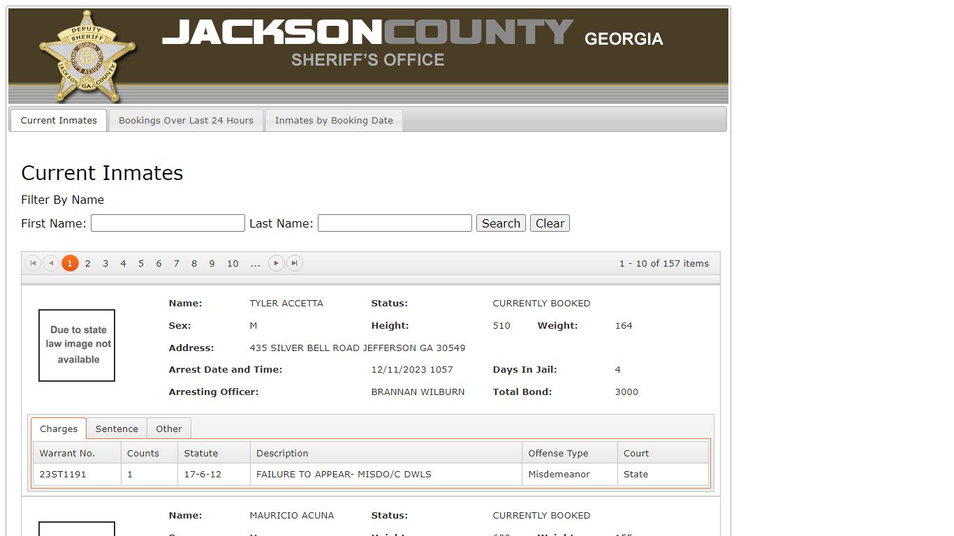 Inmate Information